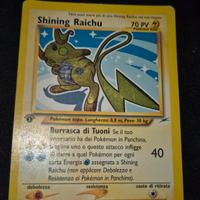 shining raichu prima edizione carte pokemon ita