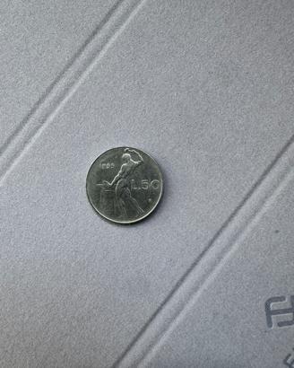 2 Monete 50 Lire Vulcano 1995