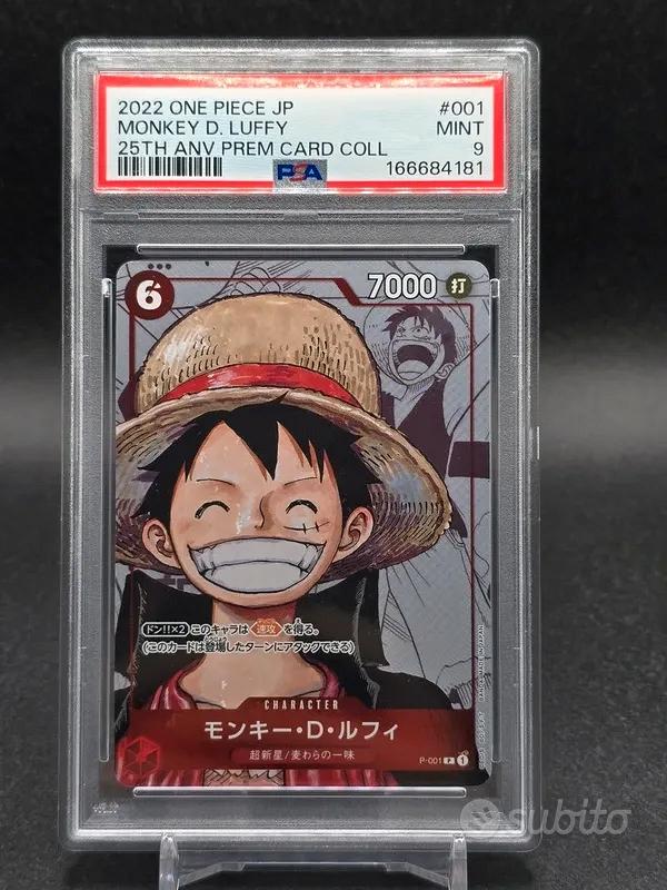 PSA 9 Monkey D. Luffy P-001 One Piece Jap - Collezionismo In