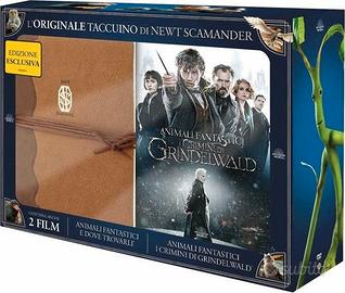 Cofanetto DVD Animali Fantastici+ taccuino Newt