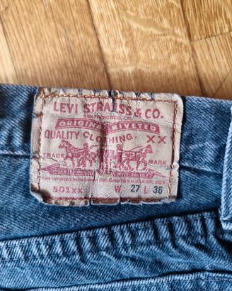 Levi’s 501XX Vintage USA – W27 L36 – Original Deni