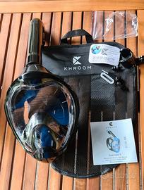 Maschera da snorkeling integrale XS nuova