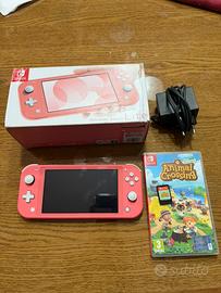 Nintendo Switch Lite come nuova + Animal Crossing