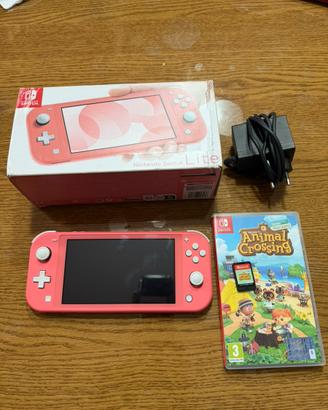 Nintendo Switch Lite come nuova + Animal Crossing
