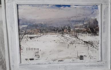 Antonio  Pedretti quadro Bianco Lombardo 5