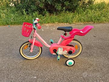 bici bambina unicorn 14 btwin 