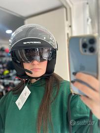 Casco Jet DIEFFE con Doppia Visiera Solare, prese 