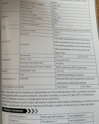 Bici elettrica pedalata assistita veio v1