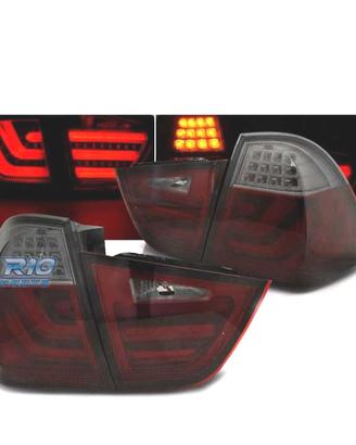 FANALI A LED BMW E91 TOURING 08-12 ROSSO AFFUMICAT