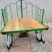 carrettino artigianale porta oggetti