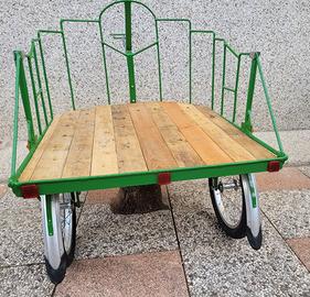 carrettino artigianale porta oggetti