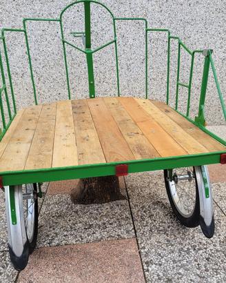 carrettino artigianale porta oggetti