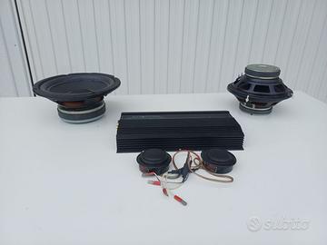 Impianto stereo auto amlificatore woofer subwofer