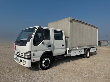 Furgone centinato doppia cabina isuzu nqr75 pat.C