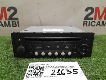 AUTORADIO MP3 CITROEN C3 Picasso 98041626XT00 (08>