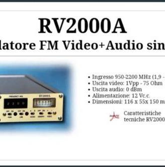 Demodulatore FM RV2000A Video+Audio