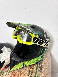 Casco motocross/enduro Airoh taglia M + mascherina