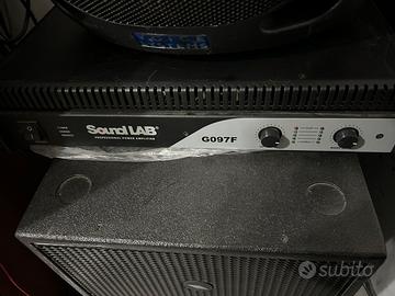 Impianto audio karaoke