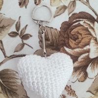 Portachiavi Cuore Uncinetto Handmade
