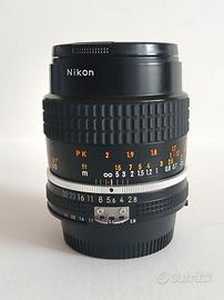 Obiettivo Micro-Nikkor ais 55mm f2,8, come nuovo