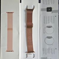 APPLE WATCH band loop in maglia milanese gold 44mm
