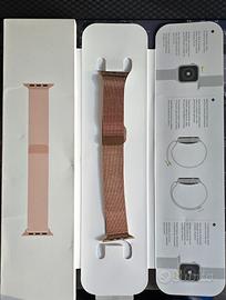 APPLE WATCH band loop in maglia milanese gold 44mm