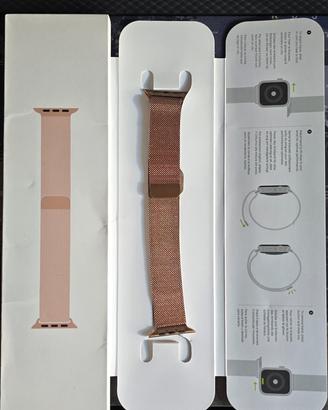 APPLE WATCH band loop in maglia milanese gold 44mm