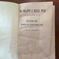 Libro Dei Delitti e delle Pene Cesare Beccaria