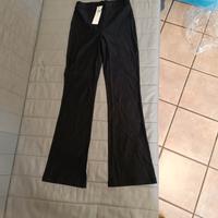 Pantalone nero donna a zampa xxs nuovo