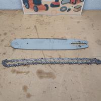 motosega barra usata+catena 