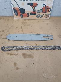 motosega barra usata+catena 