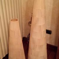 LAMPADE DA SALOTTO IN FOGLIA DI GRANO -PEZZI UNICI
