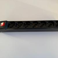 Ciabatta Multipresa Presa Multipla nero 7 posti