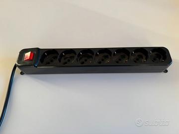 Ciabatta Multipresa Presa Multipla nero 7 posti