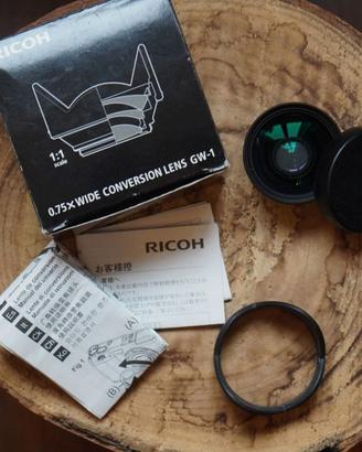 RICOH GW-1 0,75x wide converter GR Digital I e II
