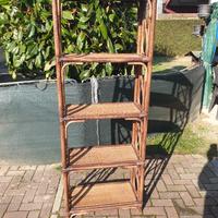 libreria in rattan