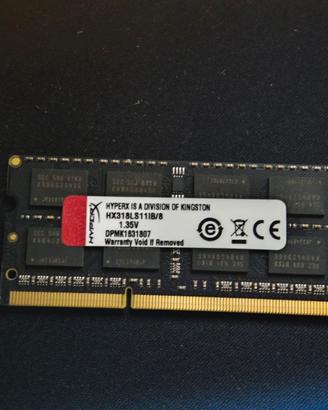 Ram Notebook Gaming sodimm 8gb ddr3 1866mhz