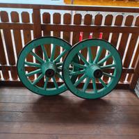 Ruote di carro restaurate