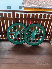 Ruote di carro restaurate