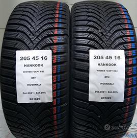 2 GOMME 205 45 16 HANKOOK BR1629