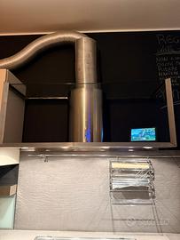 Cappa Aspirante Elica Acciaio e Vetro