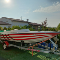 Motoscafo barca Honda 40 CV e carrello