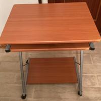 Carrello porta pc o televisore con ripiano estraib