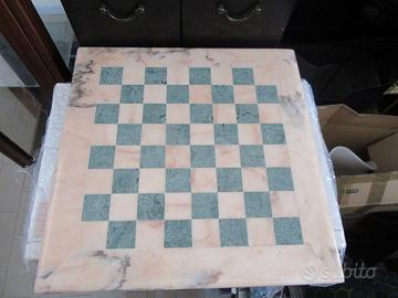 scacchiera in marmo rosa da cm. 43 x 43 spess. 2 s