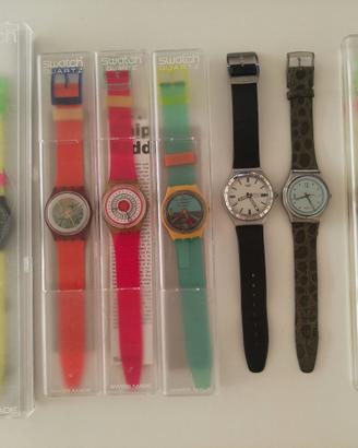 Lotto 6 Orologi Swatch Vintage con Scatole