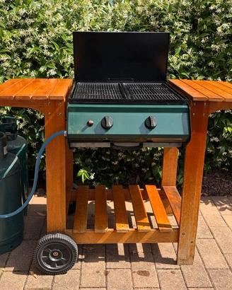 Barbecue multifuochi a gas da giardino