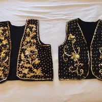 GILET PAILETTES ORO