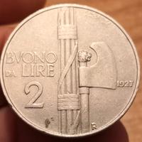 Moneta 2 Lire 1927