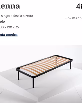 2 materassi singoli e 1 rete singola
