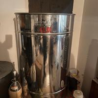 FUSTO INOX 4F VINO OLIO CON RUBINETTO -  LT 300